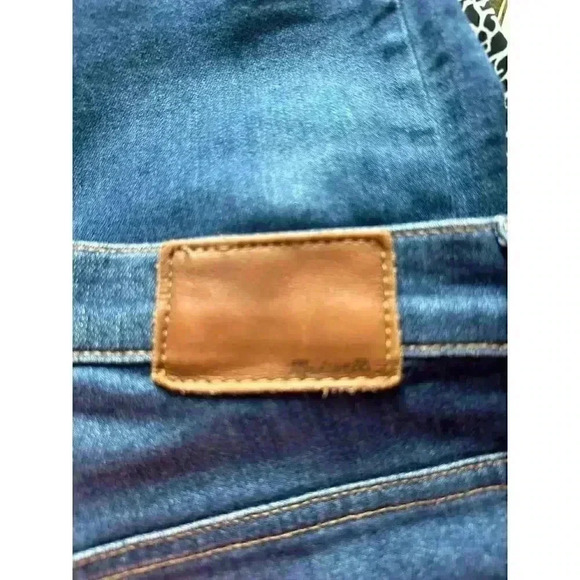 Madewell Womens Cali Demi Boot Dark Wash Blue Mid Rise Jeans Size 25 - Picture 8 of 11